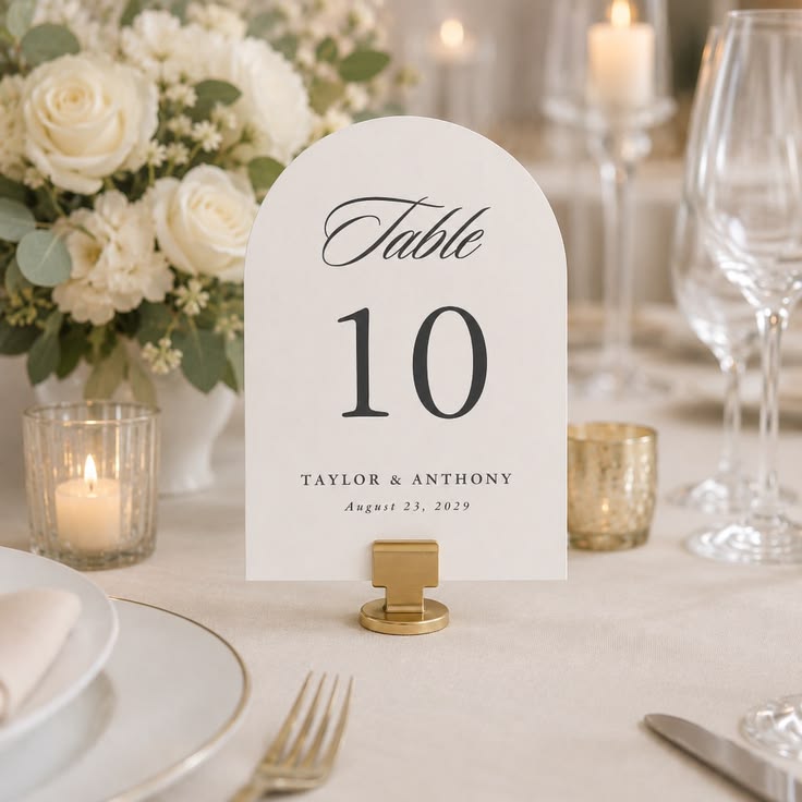 Table Number